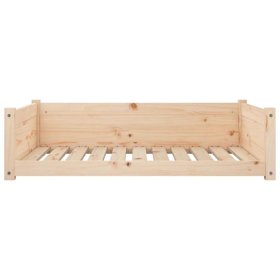 Hondenmand 95,5x65,5x28 cm massief grenenhout 95.5 x 65.5 x 28 cm Naturel