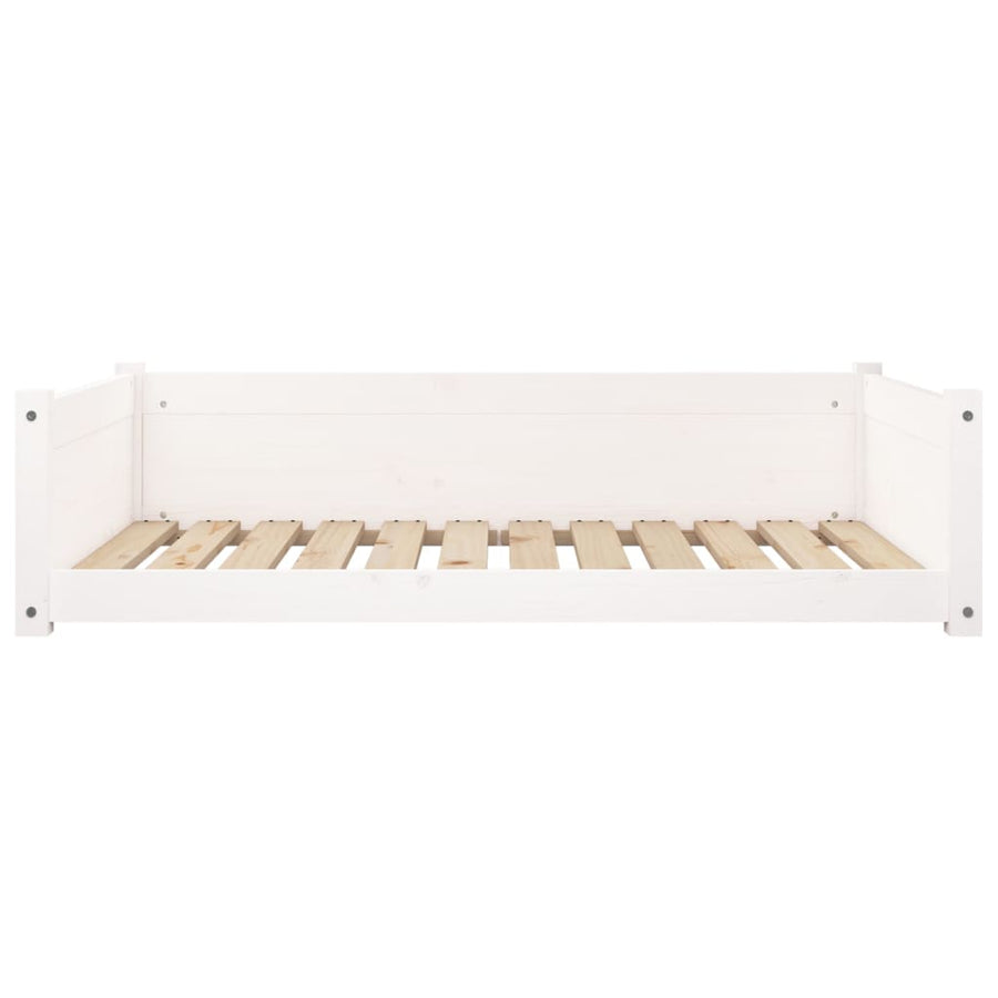Hondenmand 105,5X75,5X28 Cm Massief Grenenhout Wit