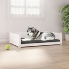 Dog bed 105.5x75.5x28 cm solid pine white