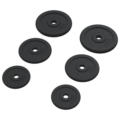 Halterschijven 6 St 30 Kg Gietijzer 2x 2.5 kg + 2x 5 kg + 2x 7.5 kg