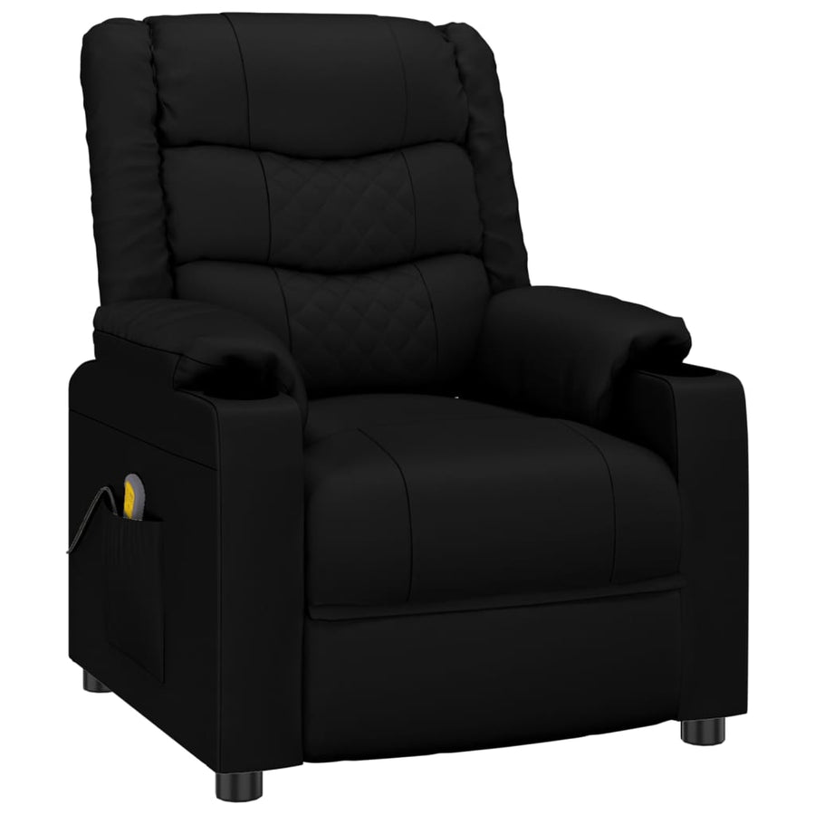 Massagestoel Kunstleer Zwart