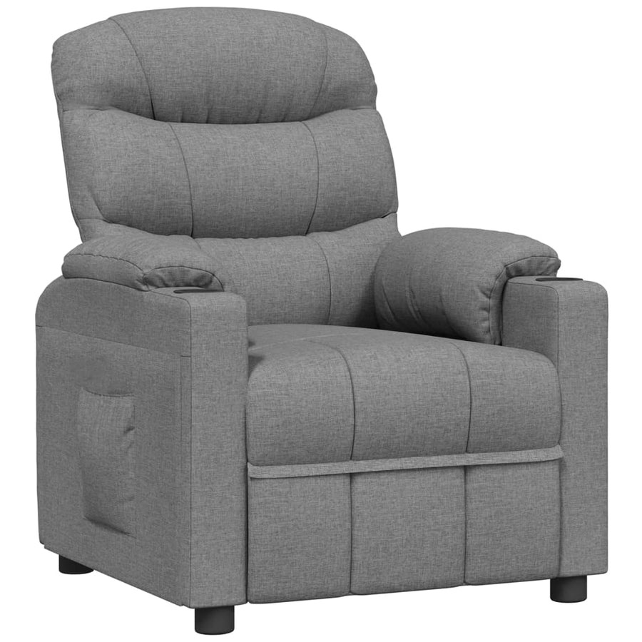 Fauteuil Verstelbaar Stof Lichtgrijs 1