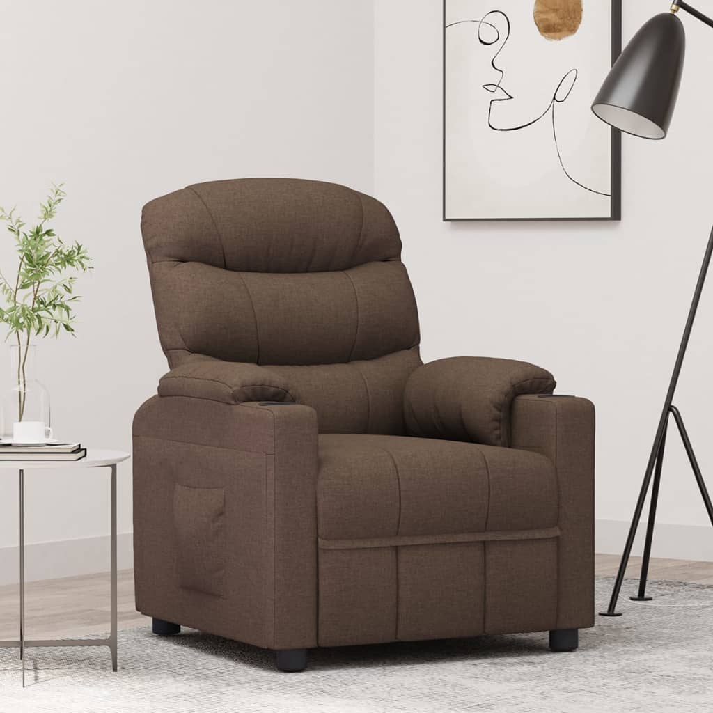 Fauteuil Verstelbaar Stof Bruin