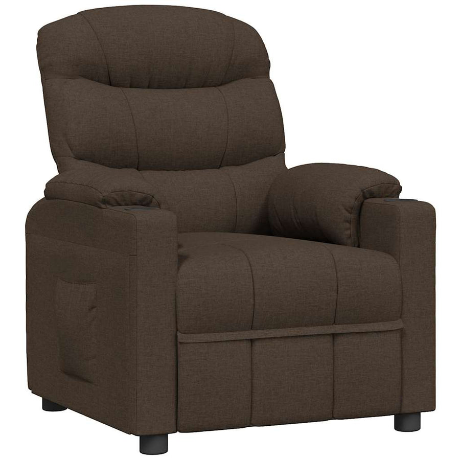 Relaxfauteuil Donkerbruine Stof