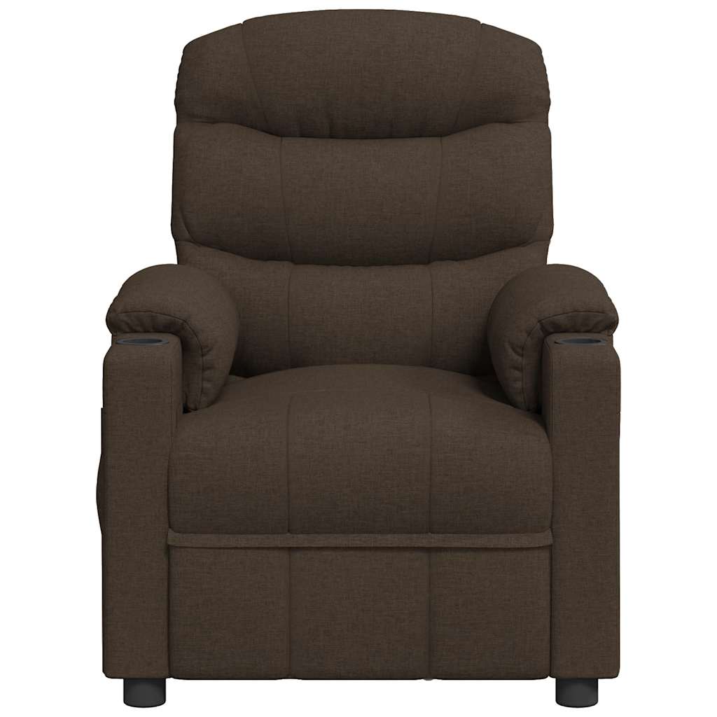 Relaxfauteuil Donkerbruine Stof