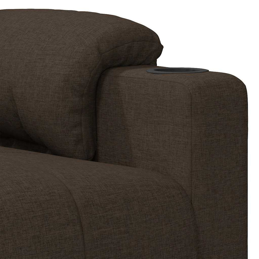 Relaxfauteuil Donkerbruine Stof