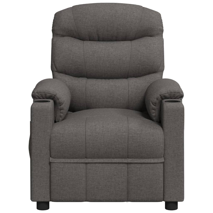 Massagestoel Stof Donkergrijs 1