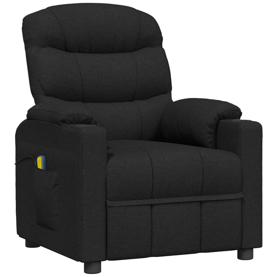 Massagestoel Stof Zwart