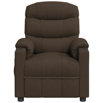Massagestoel Stof Donkerbruin