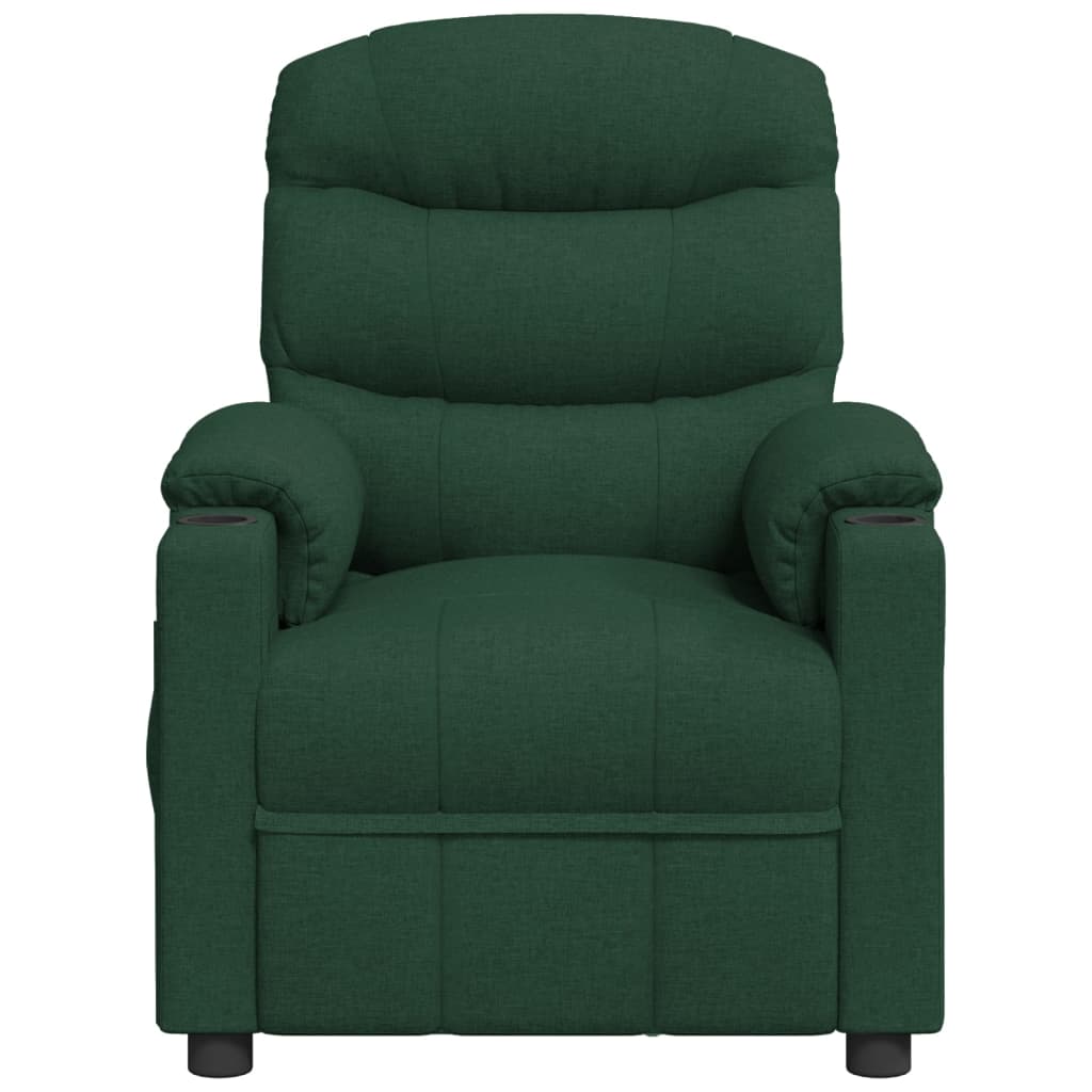Massagestoel stof donkergroen
