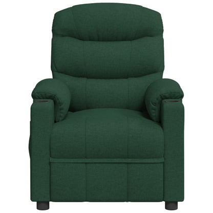 Massagestoel stof donkergroen