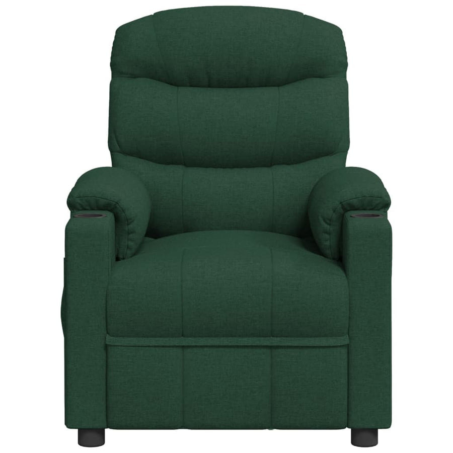 Massagestoel stof donkergroen