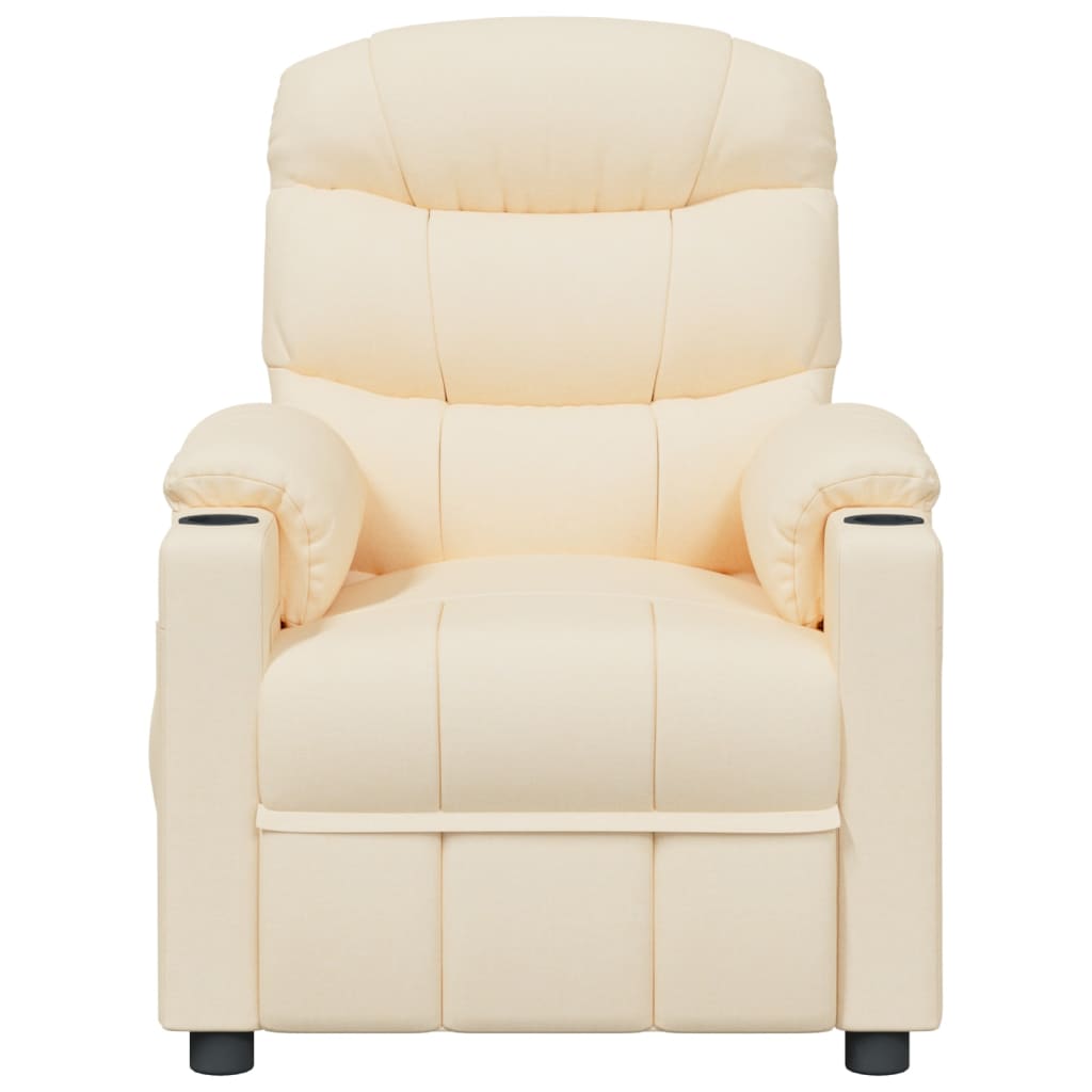 Massagestoel stof crèmekleurig