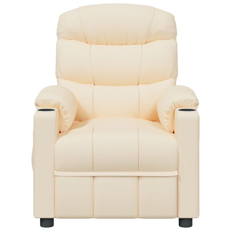 Massagestoel stof crèmekleurig