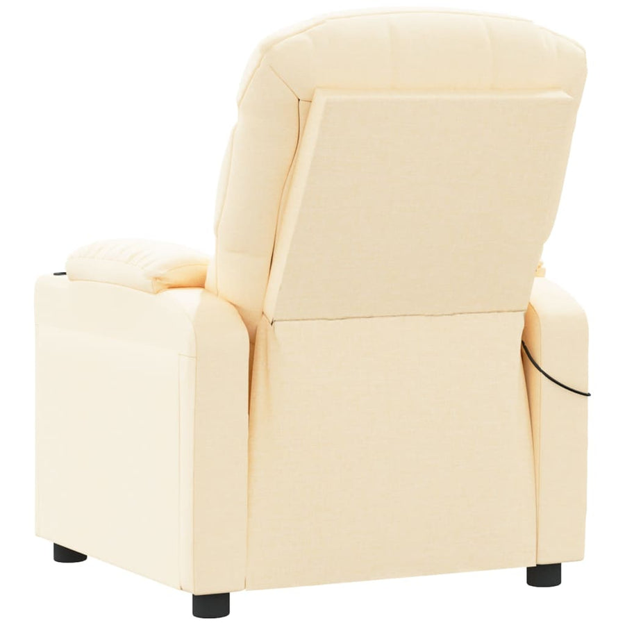 Massagestoel stof crèmekleurig