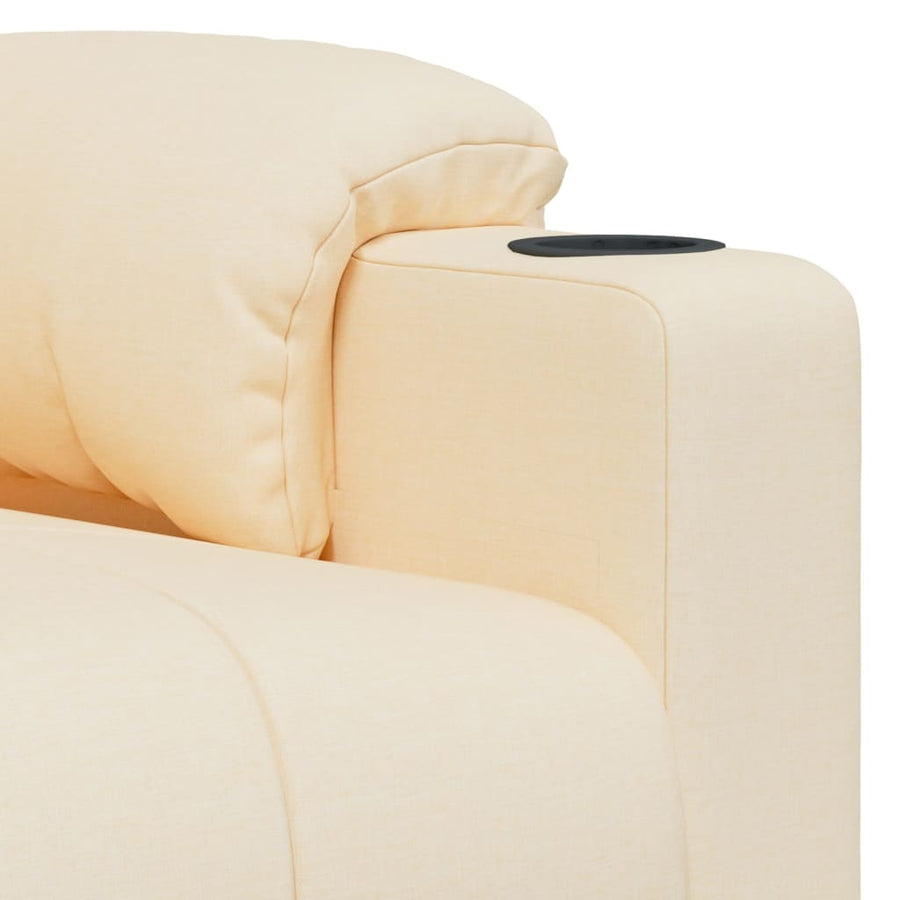 Massagestoel stof crèmekleurig