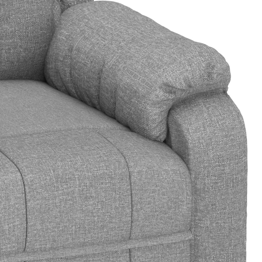 Fauteuil Verstelbaar Stof Lichtgrijs