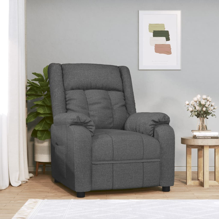 Fauteuil Verstelbaar Stof Donkergrijs