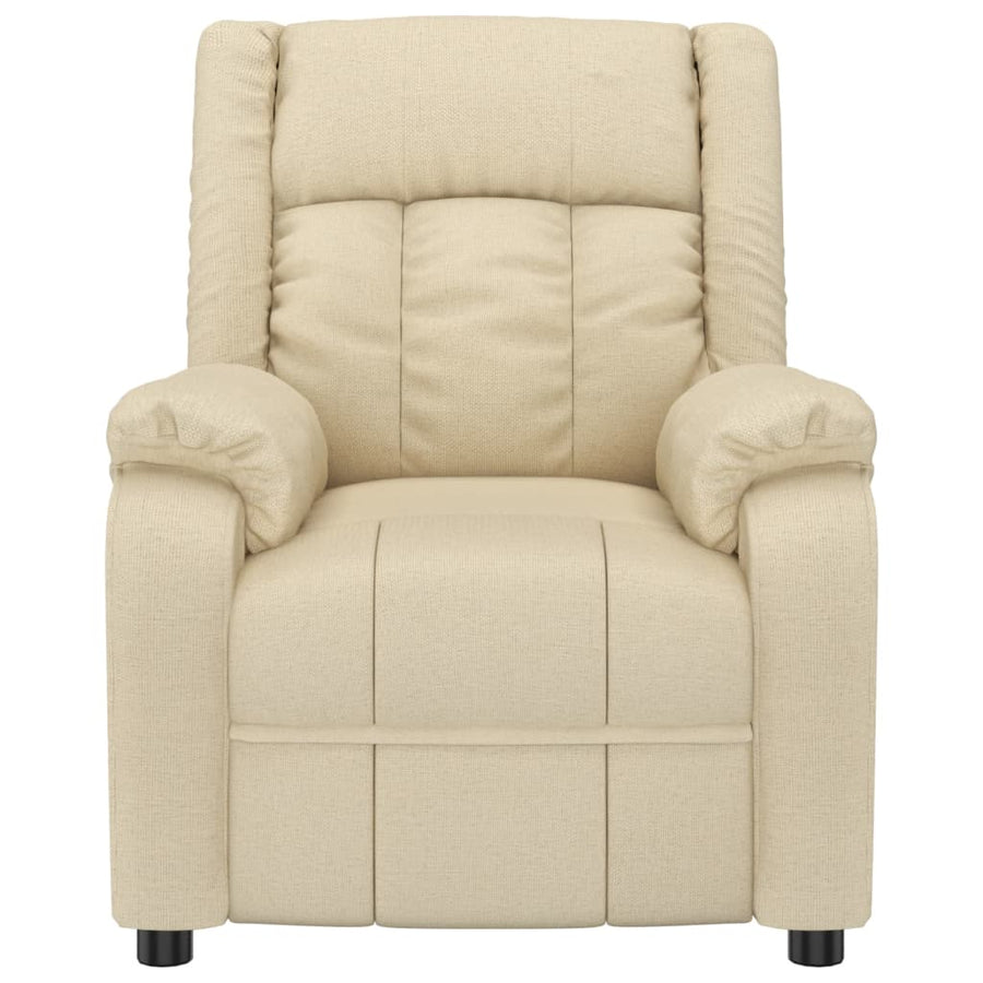 Fauteuil Verstelbaar Stof Crèmekleurig