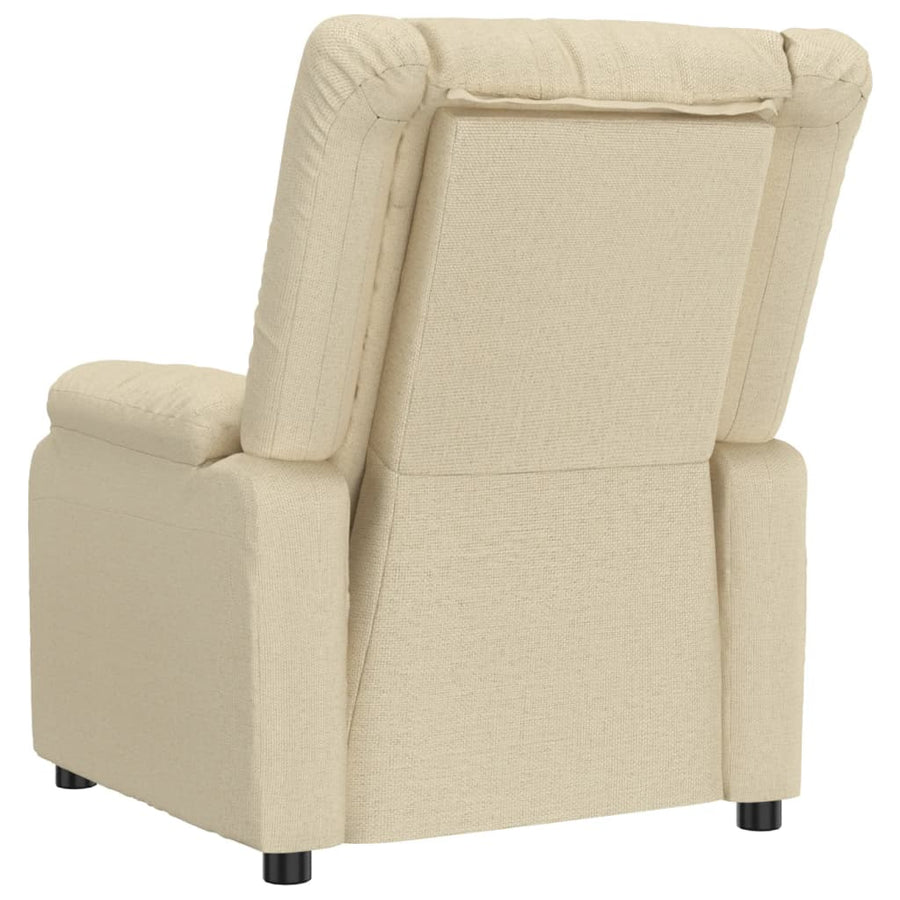Fauteuil Verstelbaar Stof Crèmekleurig