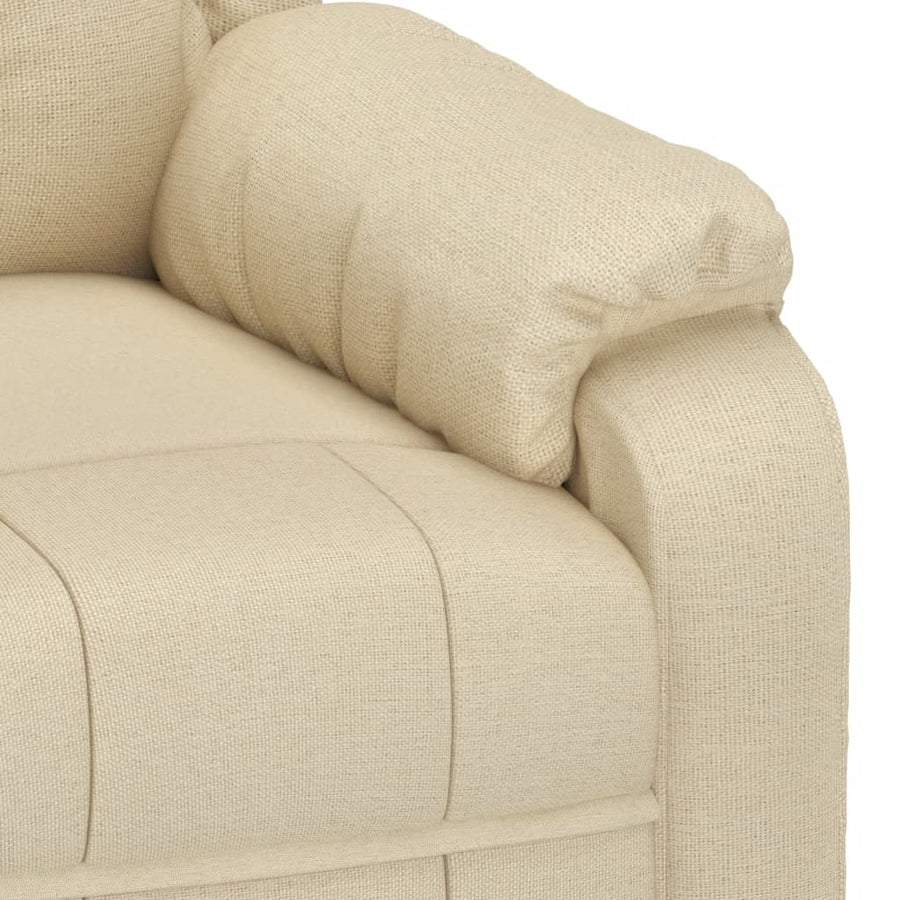 Fauteuil Verstelbaar Stof Crèmekleurig