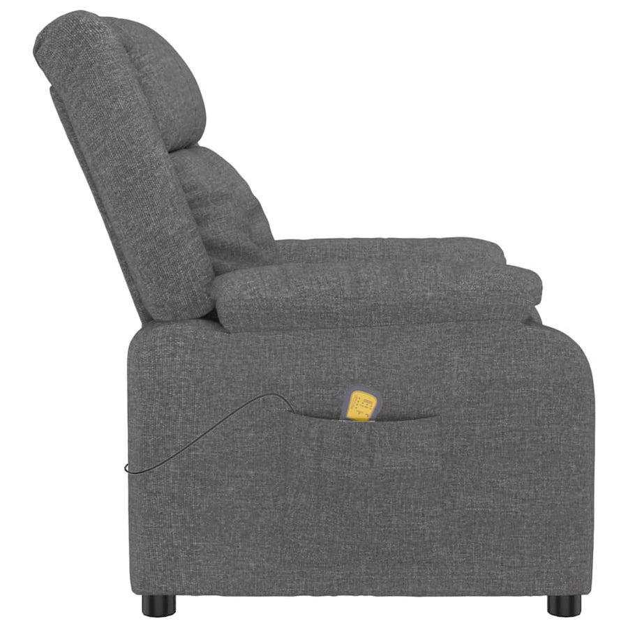 Massagestoel Stof Donkergrijs