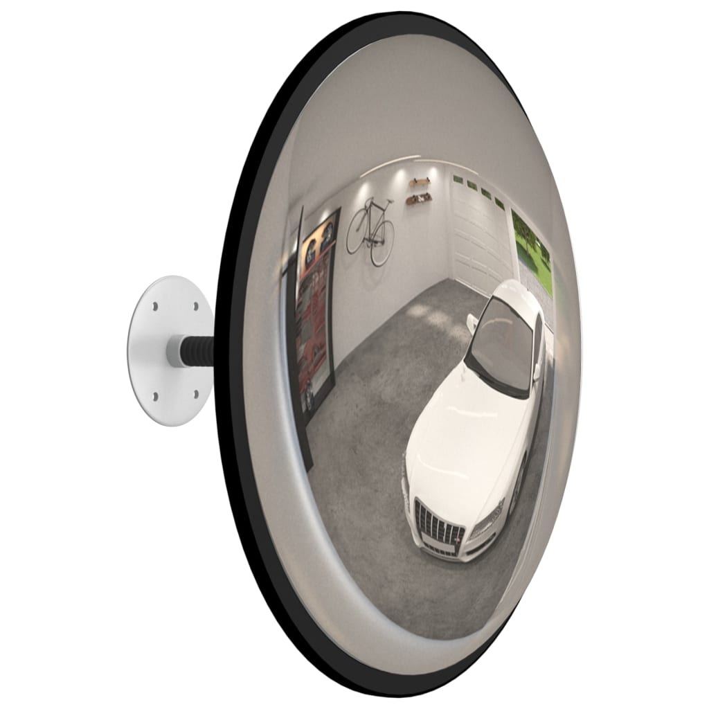 Verkeersspiegel Voor Binnen Convex Ø40 Cm Acryl Zwart Ø 40 cm