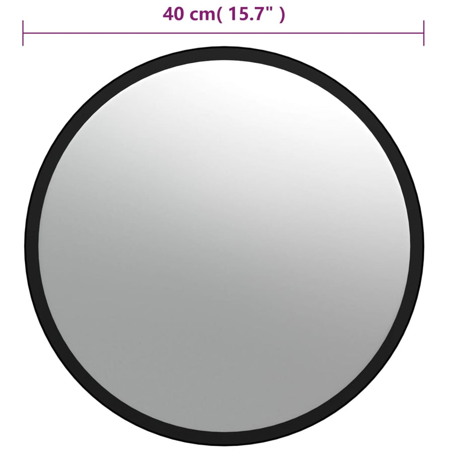 Verkeersspiegel Voor Binnen Convex Ø40 Cm Acryl Zwart Ø 40 cm