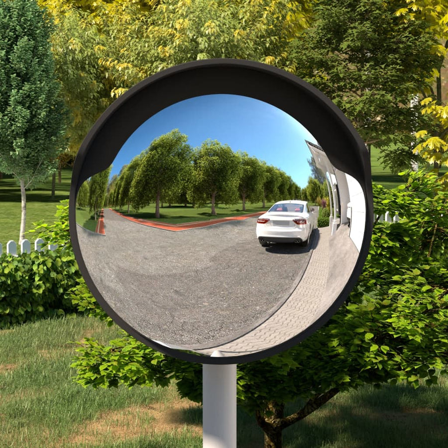 Verkeersspiegel Voor Buiten Convex Ø45 Cm Polycarbonaat Ø 45 cm Zwart