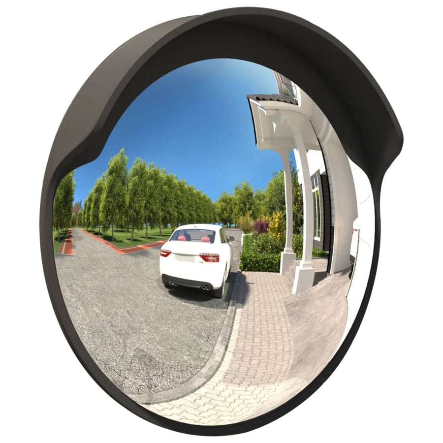Verkeersspiegel Voor Buiten Convex Ø60 Cm Polycarbonaat Ø 60 cm Zwart