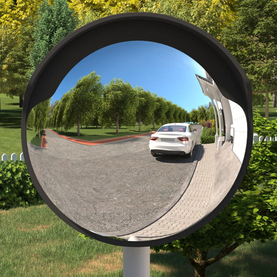 Verkeersspiegel Voor Buiten Convex Ø60 Cm Polycarbonaat Ø 60 cm Zwart