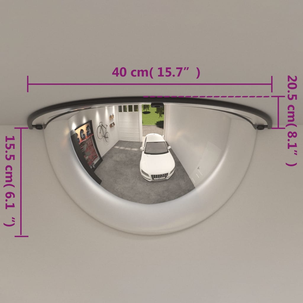 Verkeersspiegel Halve Bol 2 St Ø 40 Cm Acryl Half