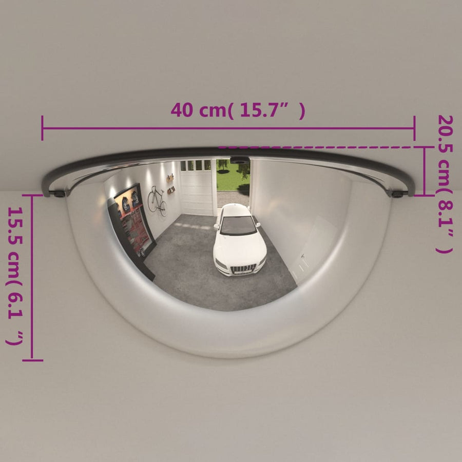 Verkeersspiegel Halve Bol 2 St Ø 40 Cm Acryl Half