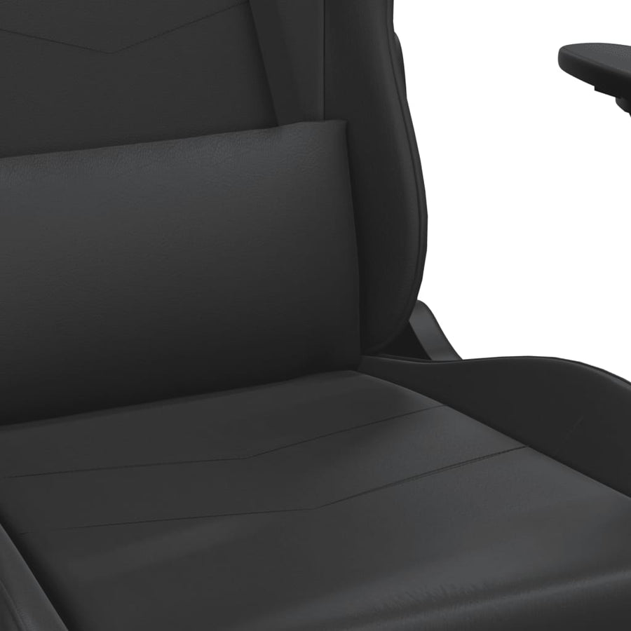 Massage gamestoel kunstleer zwart 1 Zwart