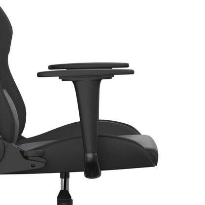 Massage gamestoel kunstleer zwart 1 Zwart