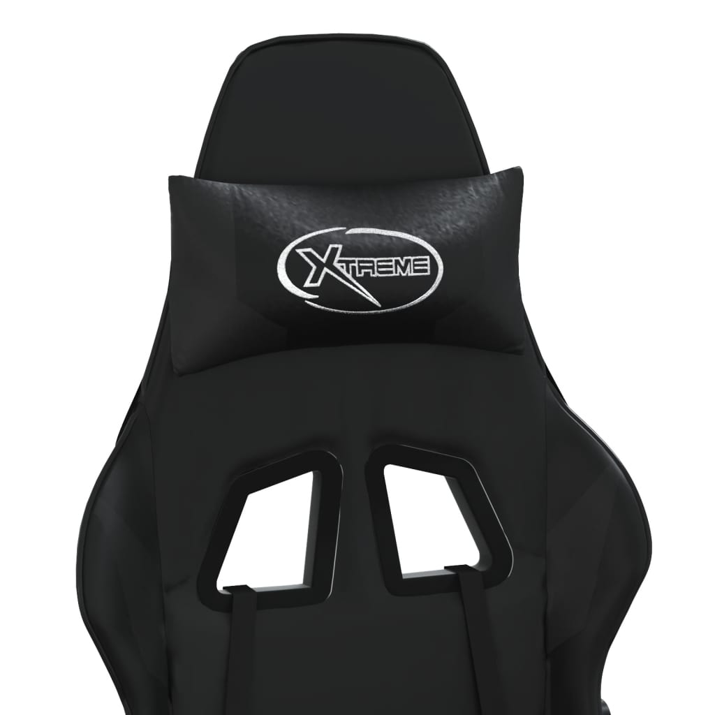 Massage Gamestoel Kunstleer Zwart Zonder voetensteun