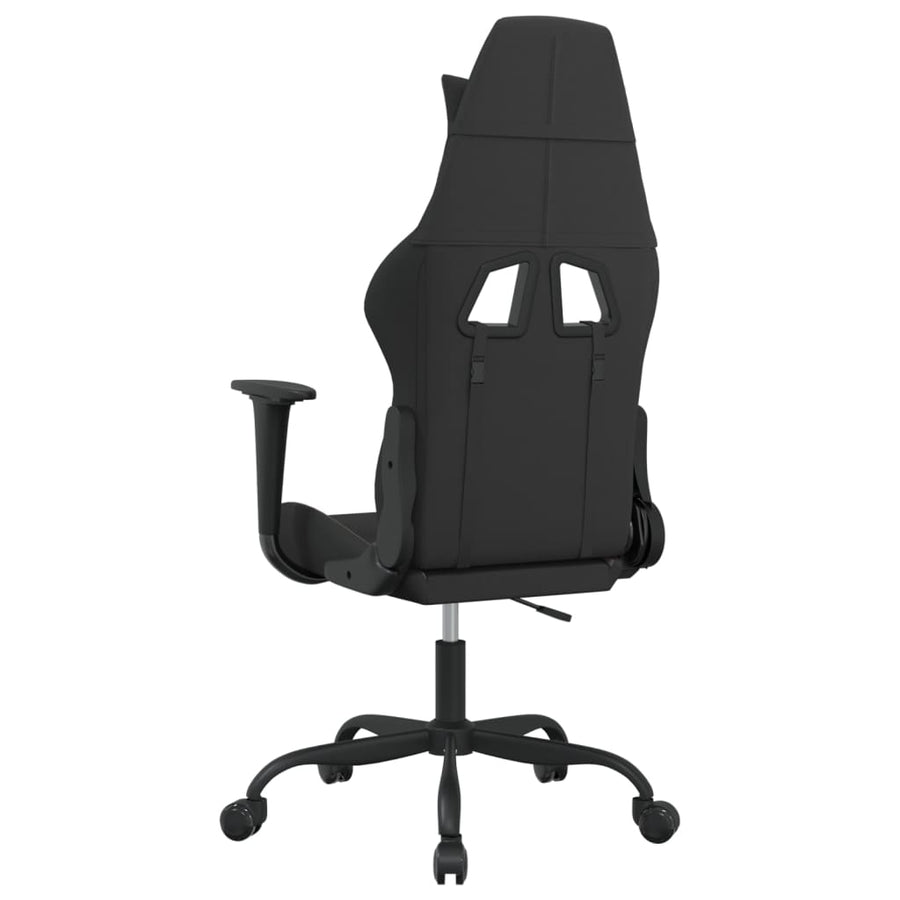 Massage gamestoel stof zwart en taupe