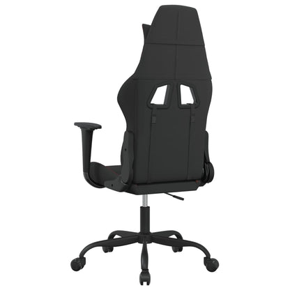 Massage gamestoel stof zwart en rood