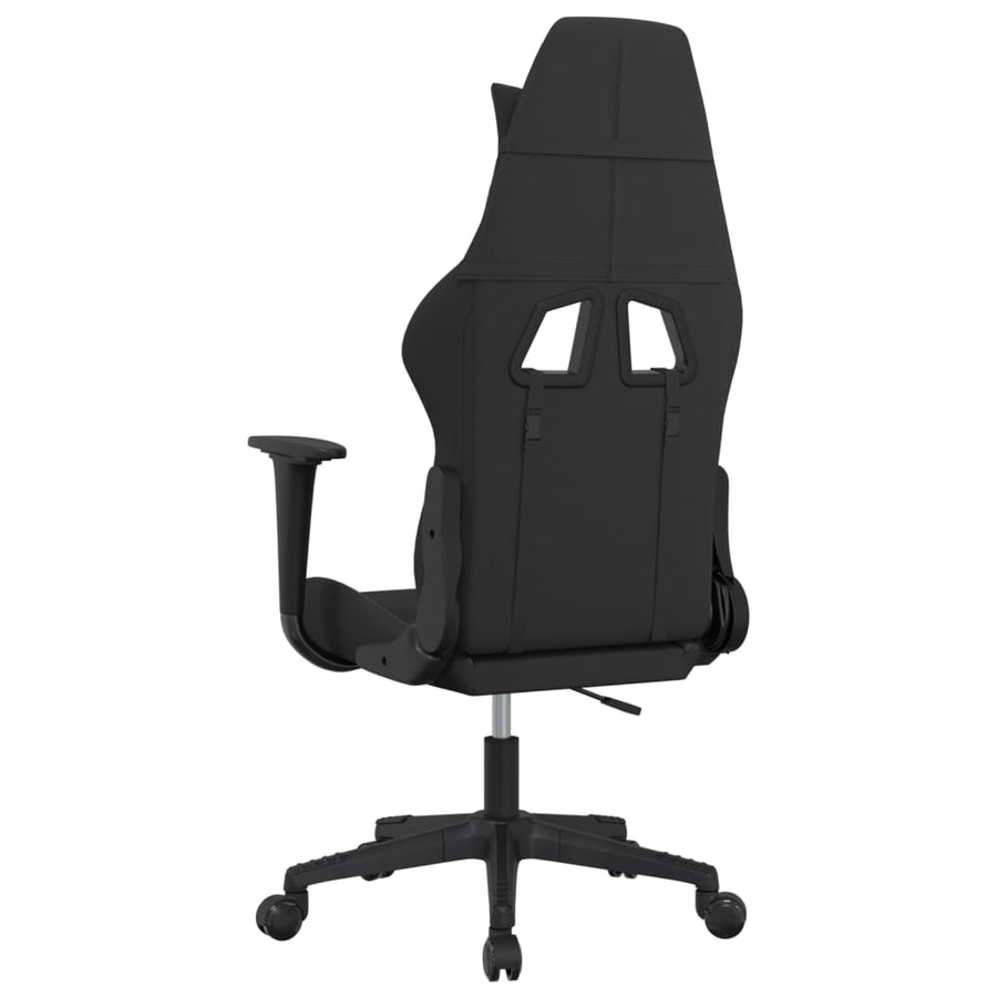 Massage gamestoel stof zwart en taupe