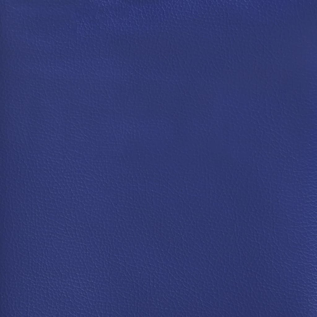 Massage gamestoel kunstleer zwart en blauw