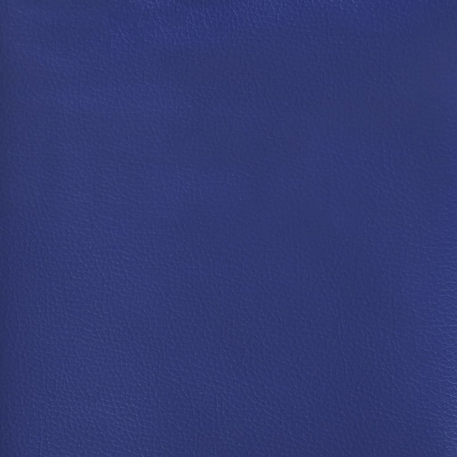 Massage gamestoel kunstleer zwart en blauw