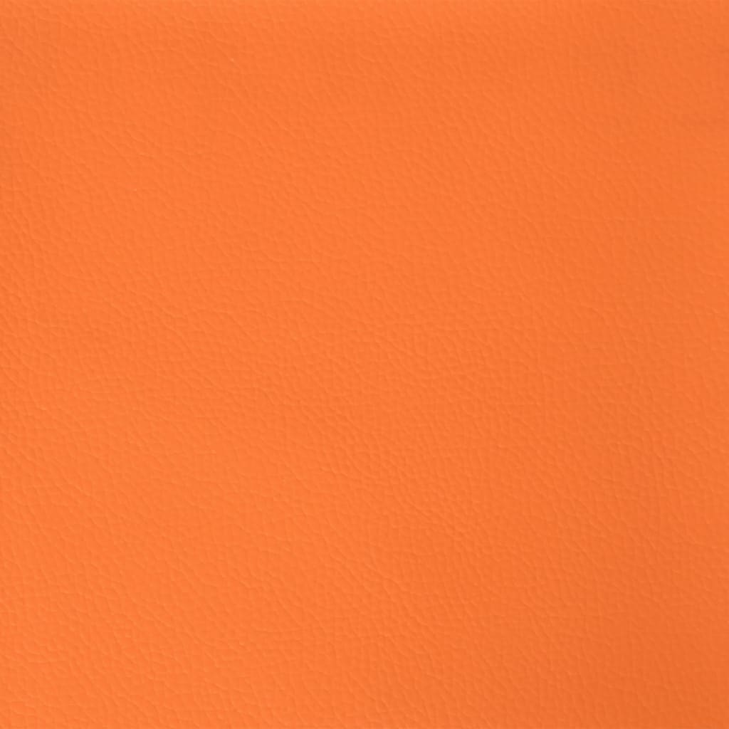 Massage gamestoel kunstleer zwart en oranje