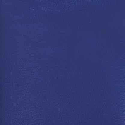 Massage gamestoel met voetensteun kunstleer zwart en blauw Zwart en blauw Met voetensteun
