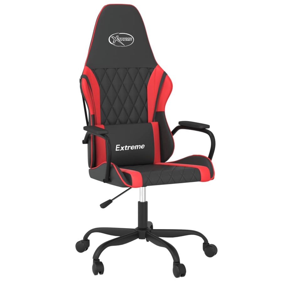 Massage Gamestoel Kunstleer Zwart en rood