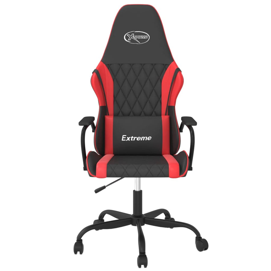 Massage Gamestoel Kunstleer Zwart en rood