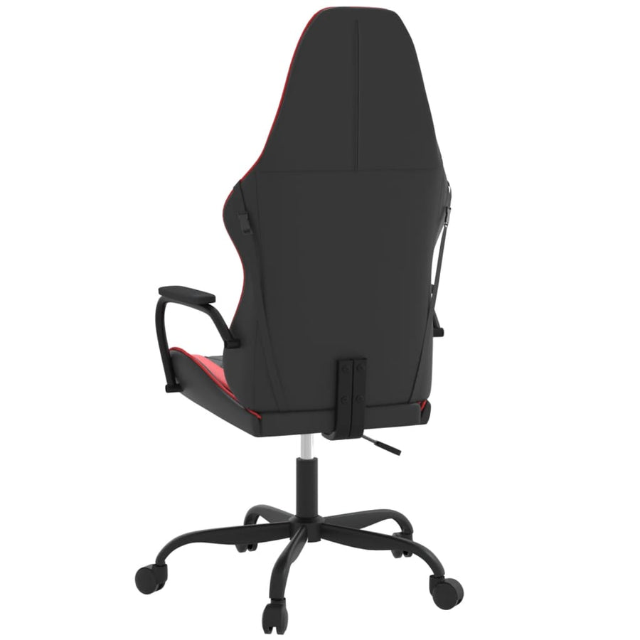 Massage Gamestoel Kunstleer Zwart en rood