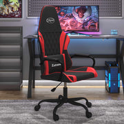 Massage gaming chair faux leather black and red