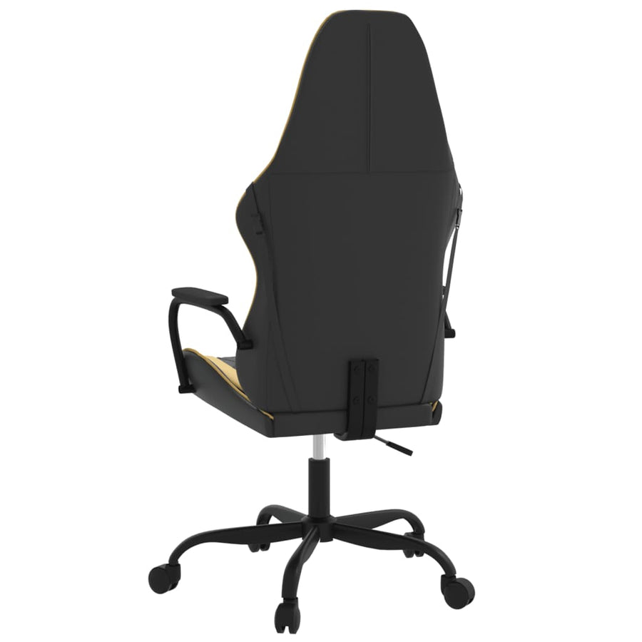 Massage Gamestoel Kunstleer Kleurig Zwart en goud
