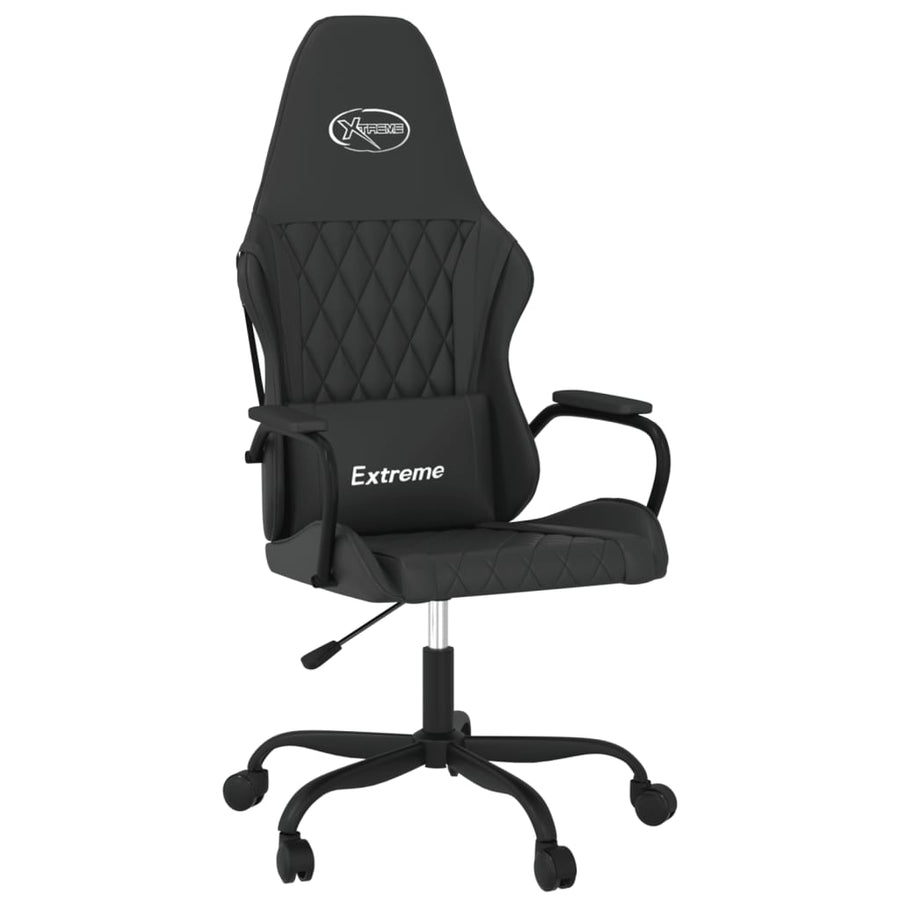 Massage Gamestoel Kunstleer Zwart