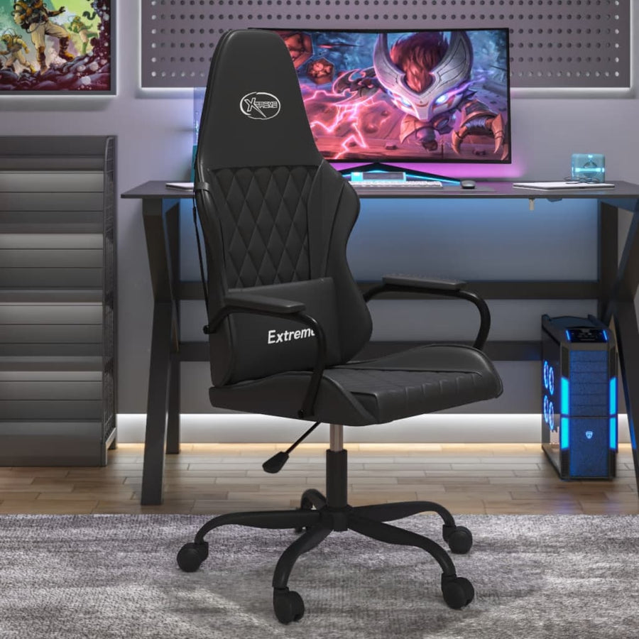 Massage Gamestoel Kunstleer Zwart